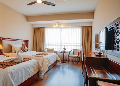 Phòng Deluxe 2 giường tại khách sạn Minh Toàn